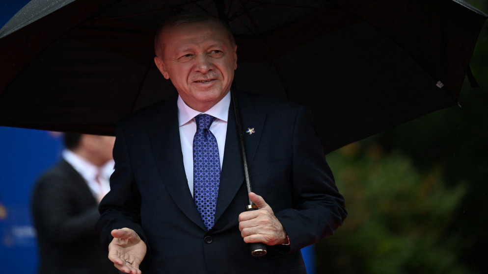 الرئيس التركي رجب طيب أردوغان. 16 مايو/أيار 2025.(أ ف ب)