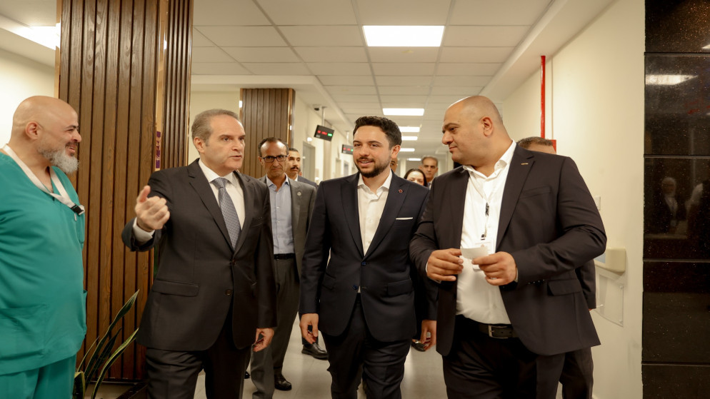 سمو الأمير الحسين بن عبدالله الثاني ولي العهد، يفتتح مركز الصحة الرقمية الأردني في لواء قصبة السلط، الذي أنشئ في إطار جهود المجلس الوطني لتكنولوجيا المستقبل، بهدف رفع مستوى الخدمات الطبية المقدمة