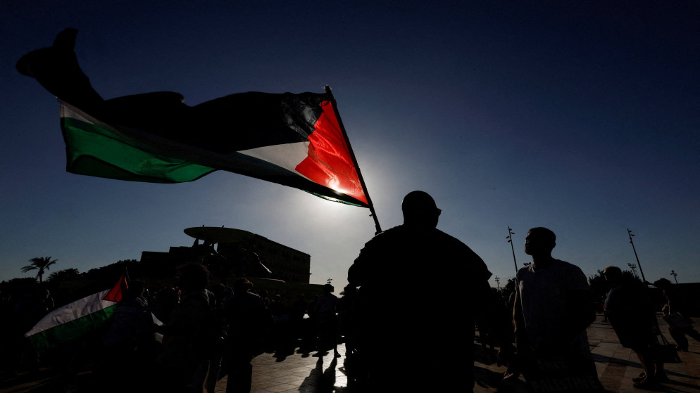 علم فلسطين، 29 يوليو 2025. (رويترز)