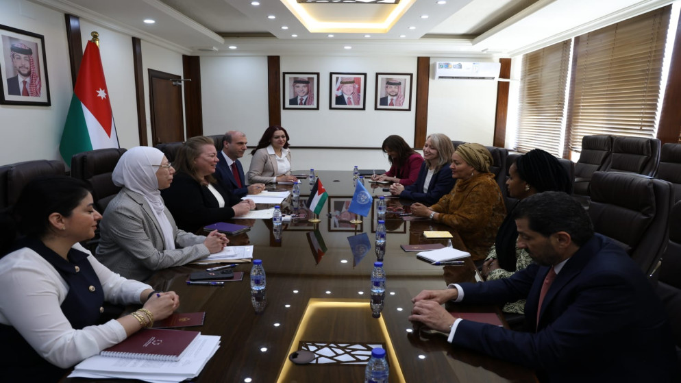 وزيرة التخطيط والتعاون الدولي تلتقي مع نائبة الأمين العام للأمم المتحدة. (وزارة التخطيط)