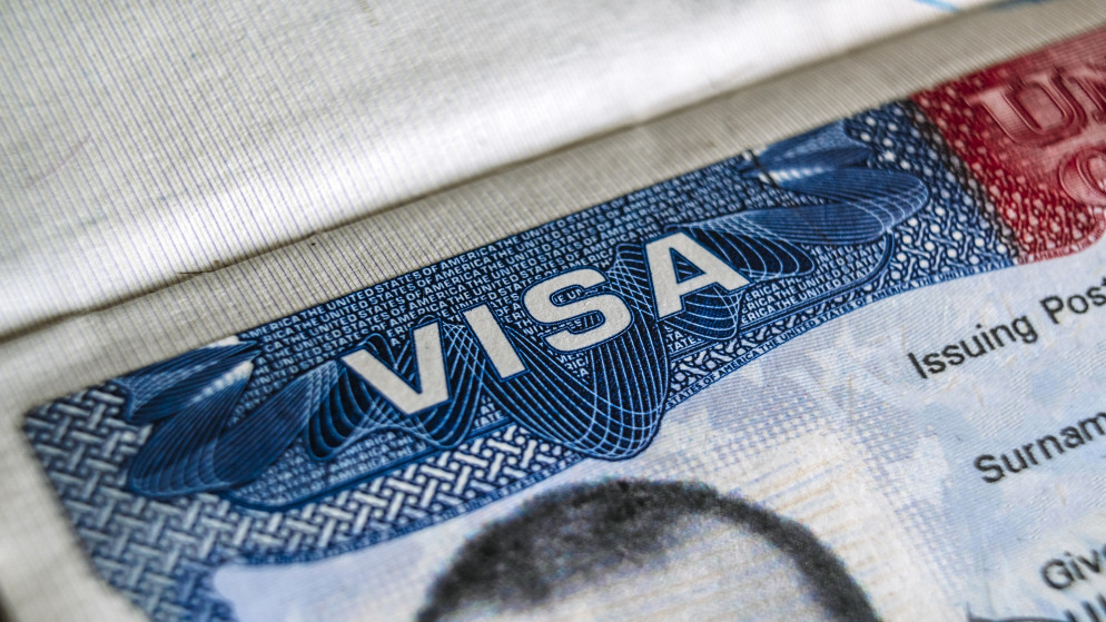 صورة توضيحية لتأشيرة سفر أميركية. (istockphoto)