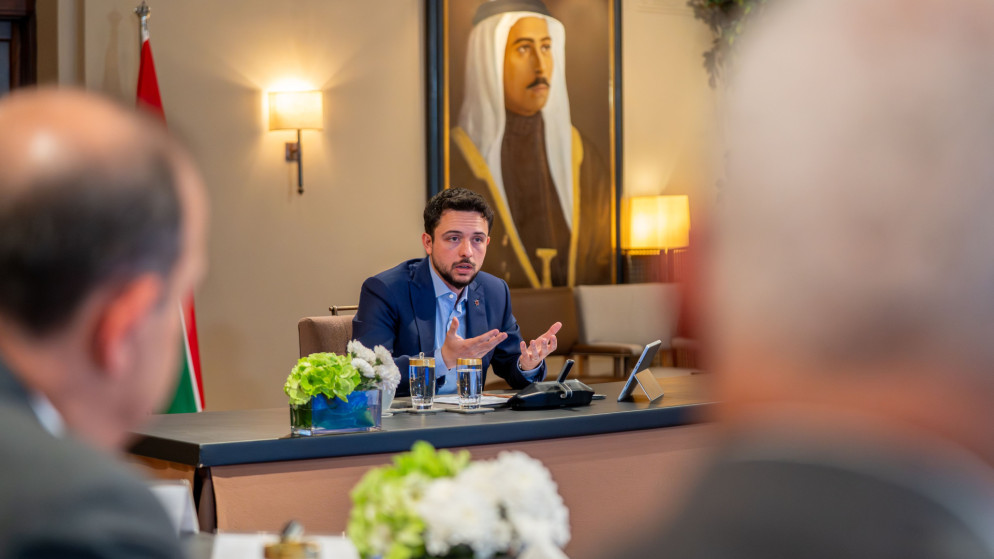 الأمير الحسين بن عبدالله، ولي العهد.