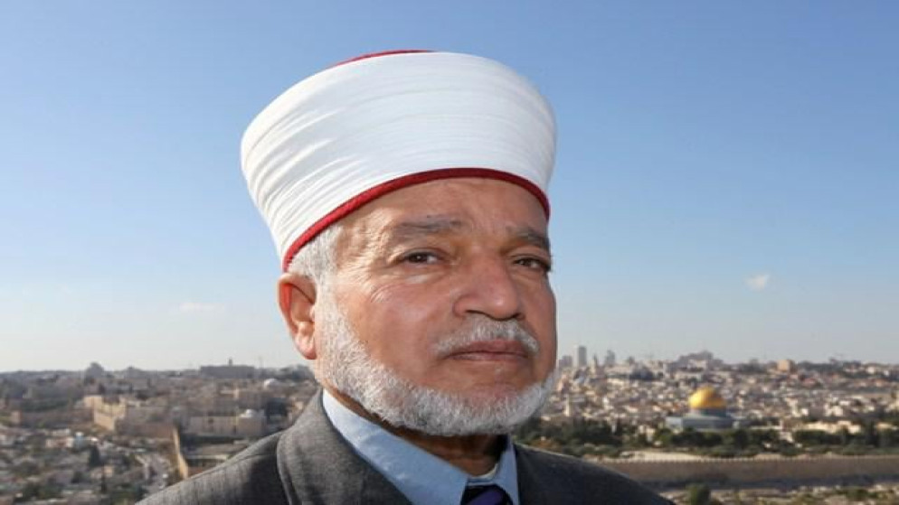 المفتي العام للقدس والديار الفلسطينية، الشيخ محمد حسين. (وفا)