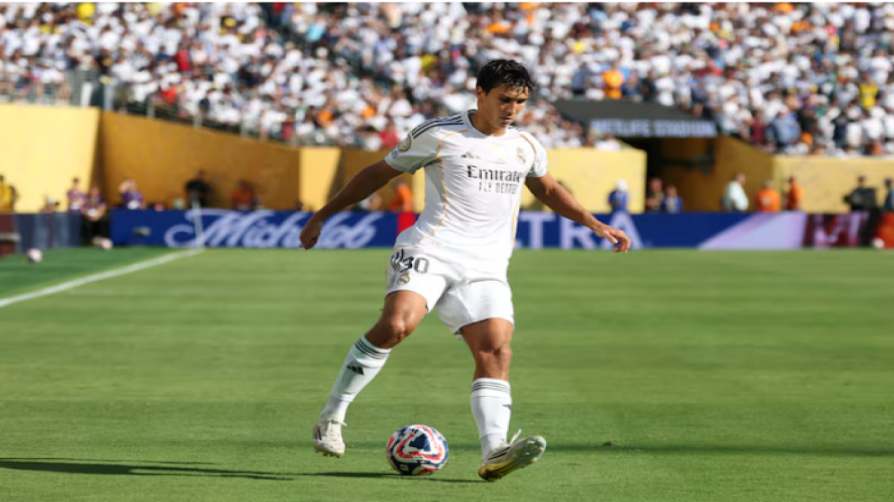 لاعب ريال مدريد جونزالو جارسيا (رويترز).