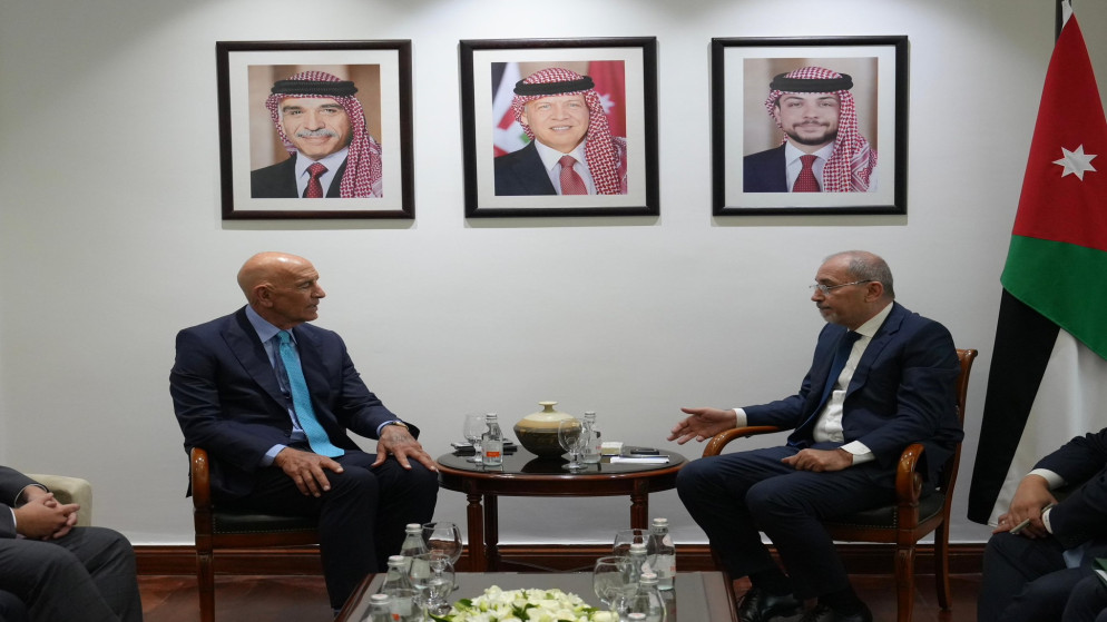 لقاء نائب رئيس الوزراء وزير الخارجية وشؤون المغتربين أيمن الصفدي مع المبعوث الأميركي الخاص إلى سوريا توماس بارِك. (وزارة الخارجية)