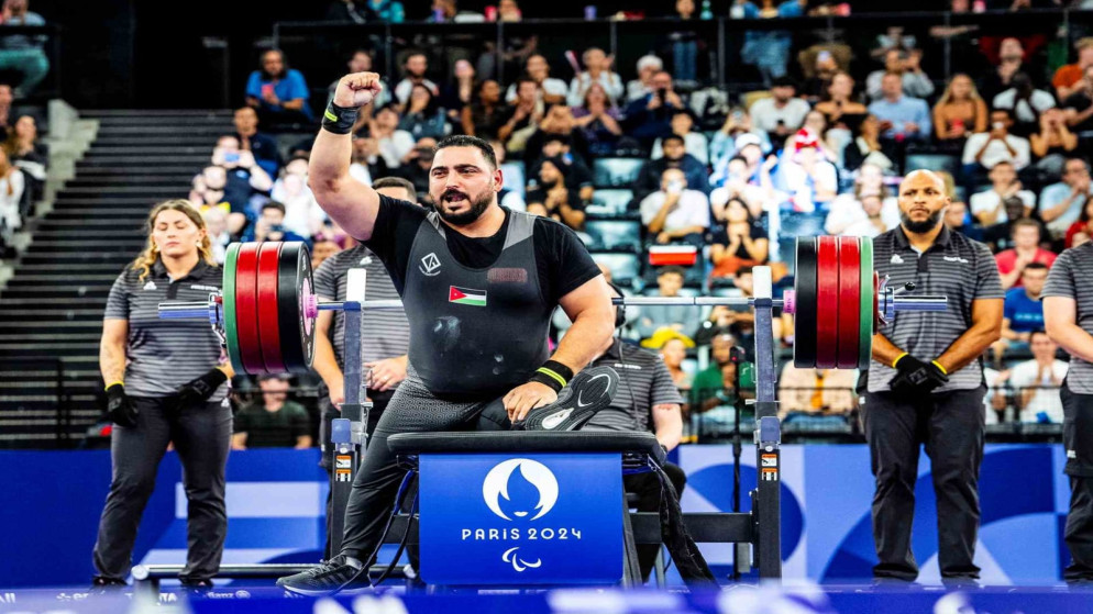 لاعب المنتخب الوطني لرفع الأثقال البارالمبي، عبدالكريم خطاب