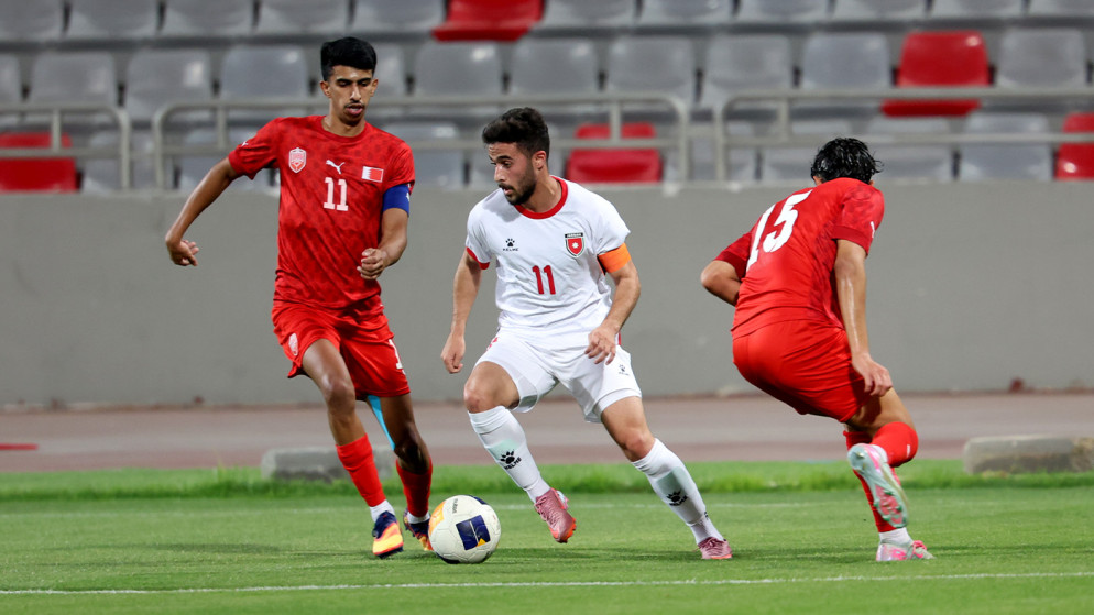 جانب من المباراة. (الاتحاد الأردني لكرة القدم)