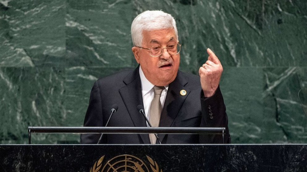 صورة أرشيفية للرئيس الفلسطيني محمود عباس يلقي كلمة في الدورة الـ 74 لاجتماعات الجمعية العامة للأمم المتحدة. 26/09/2019. (أ ف ب)