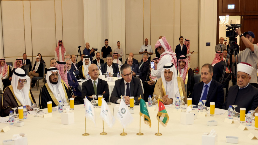 جانب من افتتاح ملتقى الأعمال الأردني- السعودي في عمّان