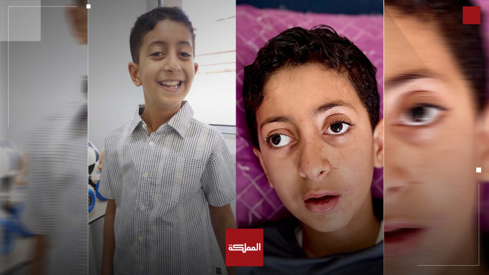 الطفل محمد معمر. (تصوير: عمرو طبش)