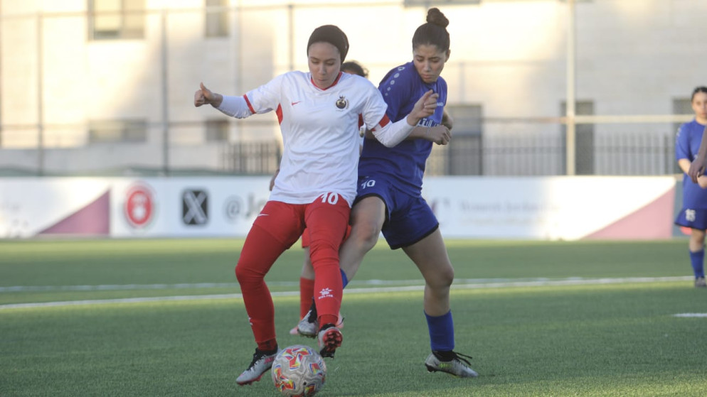 جانب من مباراة فريق النصر.