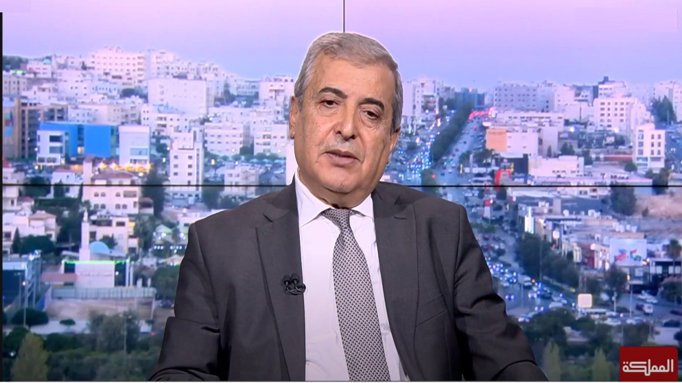 مدير مركز الدراسات الاستراتيجية في الجامعة الأردنية حسن المومني خلال حديثه لـ"المملكة".18/9/2025.(المملكة)