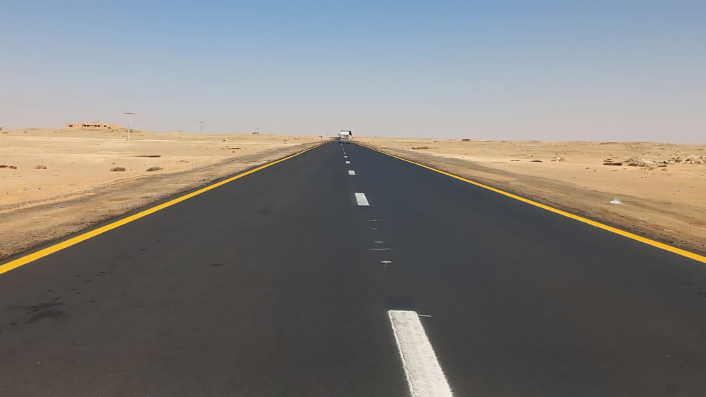 انتهاء أعمال المرحلة الثالثة من مشروع تأهيل طريق معان - المدورة.