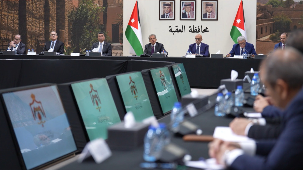 من جلسة مجلس الوزارء في العقبة. 27 أيلول 2025