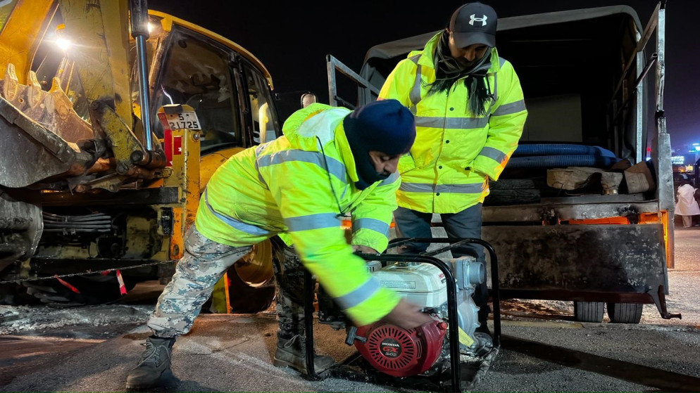 أمانة عمّان تتعامل مع ارتفاع منسوب المياه في عدد من مناطق العاصمة #عاجل 