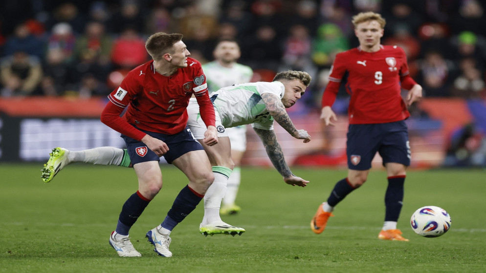 التشيك تتأهل لنهائي الملحق الأوروبي بفوزها بركلات الترجيح على أيرلندا