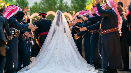  حفل زفاف ولي العهد الأمير الحسين في قصر الحسينية 