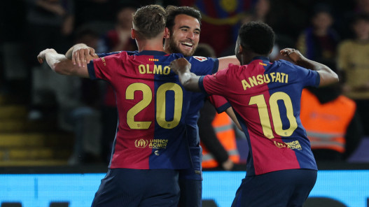  أولمو يهدي الفوز لبرشلونة وفارق 7 نقاط عن ريال مدريد 