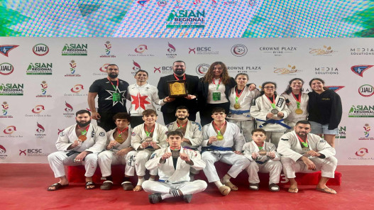  منتخب الجوجيتسو يحصد 11 ميدالية ملونة في بطولة غرب آسيا 