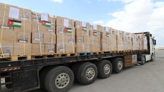 الأردن يسير 41 شاحنة إلى قطاع غزة عبر معبر كرم أبو سالم