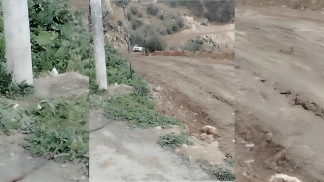 إغلاق احترازي لشارع يربط الكتة بالمنشية والحدادة في جرش بسبب انجراف أتربه