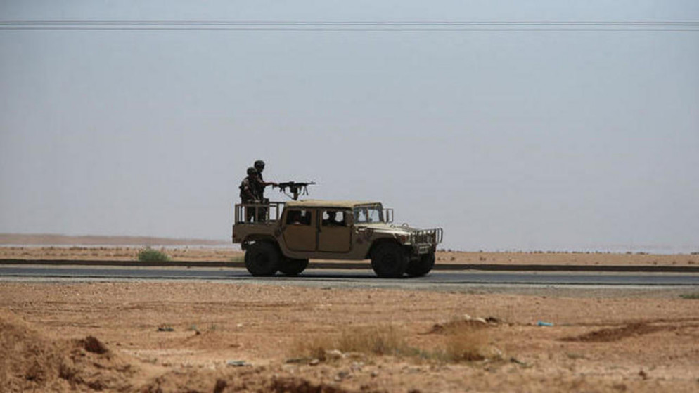 دورية تابعة لقوات حرس الحدود بالقرب من المنطقة العسكرية الشرقية. أرشيفية (صلاح ملكاوي / المملكة)