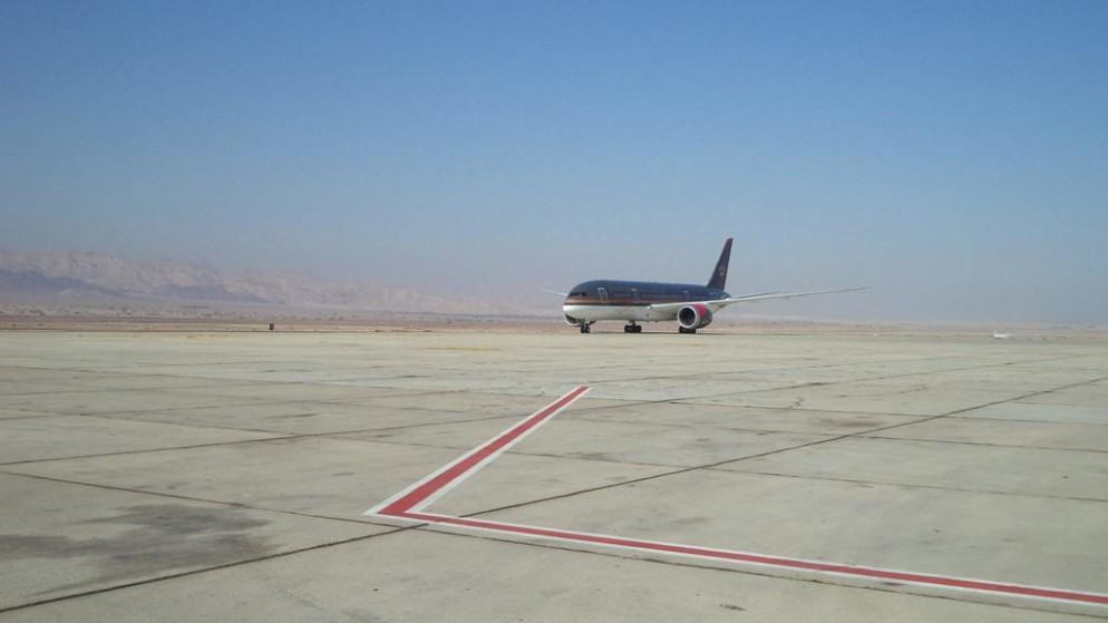مهبط طائرات في مطار الملك الحسين الدولي في محافظة العقبة. (صفحة المطار على موقع "فيسبوك")