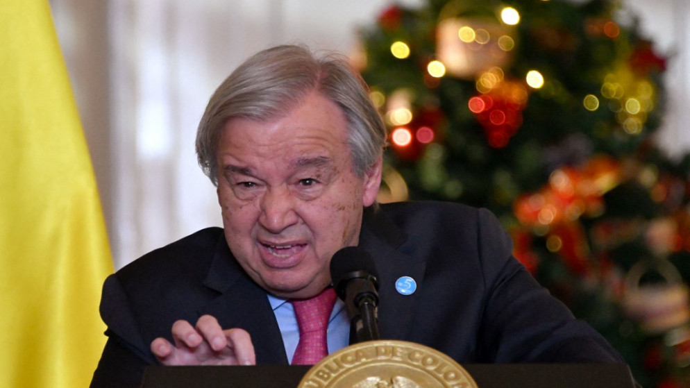 الأمين العام للأمم المتحدة أنطونيو جوتيريش. (أ ف ب)