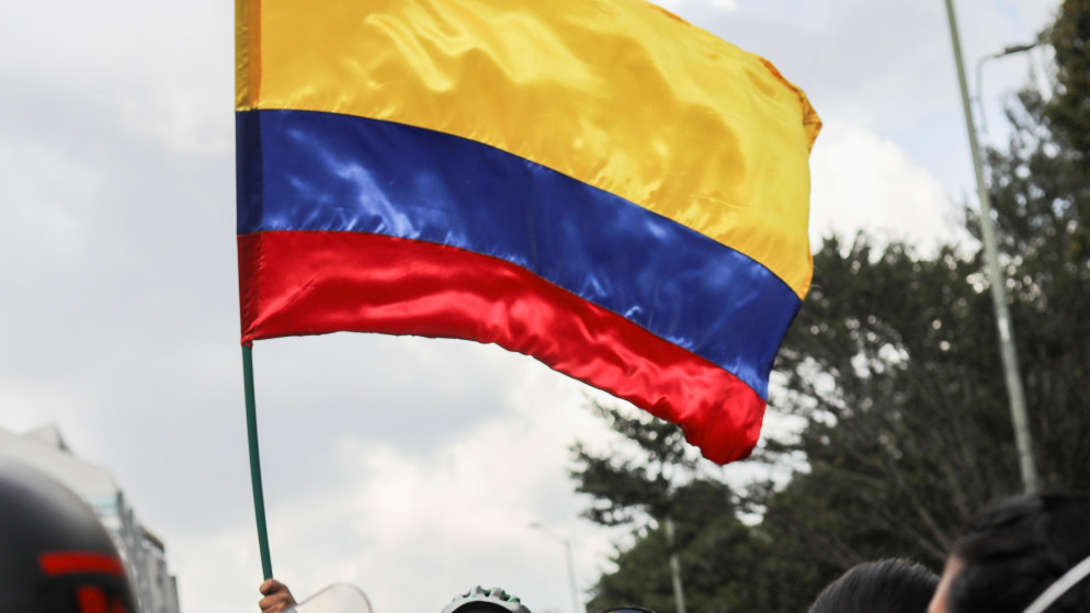 علم كولومبيا. (رويترز)