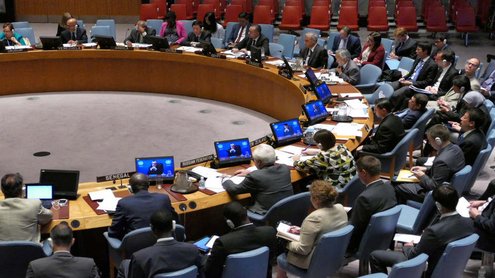 جلسة سابقة لمجلس الأمن الدولي. (Shutterstock)