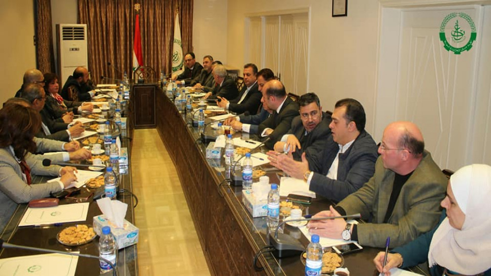 اجتماع بين غرفة تجارة الأردن واتحاد غرف التجارة السورية. (بترا)