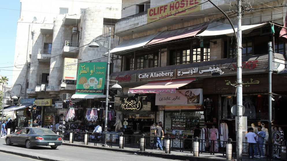 محال تجارية في وسط البلد في عمّان. (صلاح ملكاوي / المملكة)