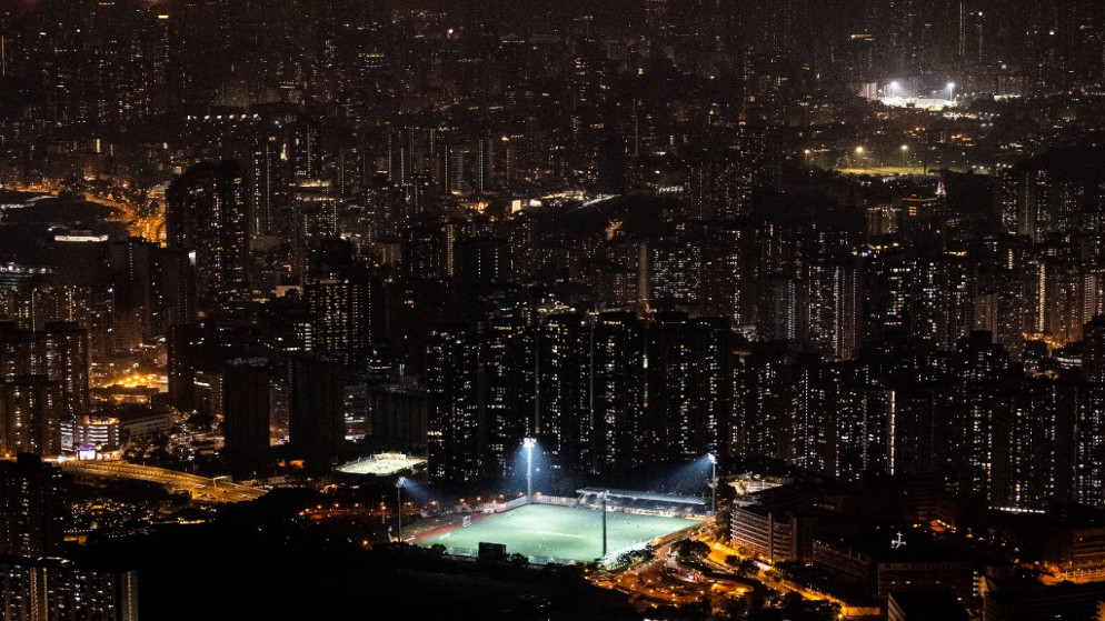 مبان سكانية في هونغ كونغ .1 كانون الثاني/يناير 2022.(أ ف ب)