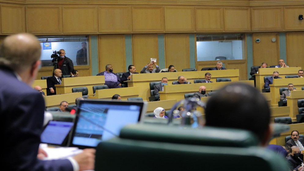 مجلس النواب خلال مواصلته مناقشة مواد مشروع تعديل الدستور الأردني لسنة 2021. (مجلس النواب)