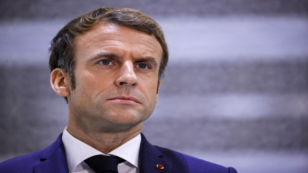 الرئيس الفرنسي إيمانويل ماكرون. 4 ديسمبر 2021. (أ ف ب)