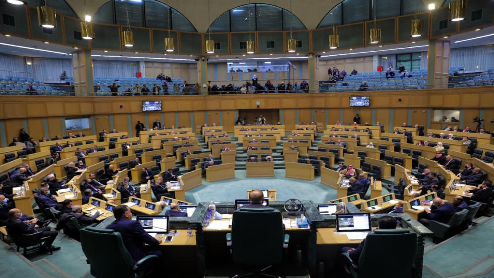 مجلس النواب خلال جلسة مناقشة مواد مشروع تعديل الدستور الأردني. (مجلس النواب)