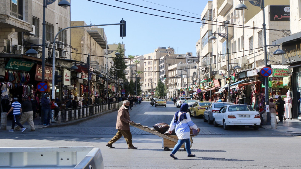 حركة تجارية في وسط البلد في عمّان. (صلاح ملكاوي / المملكة)