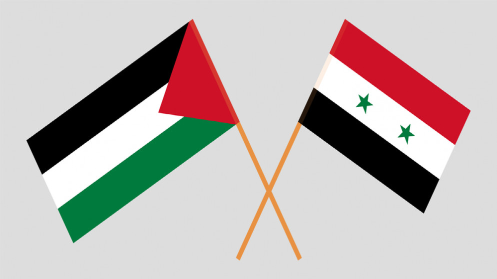 علما فلسطين وسوريا..(shutterstock)