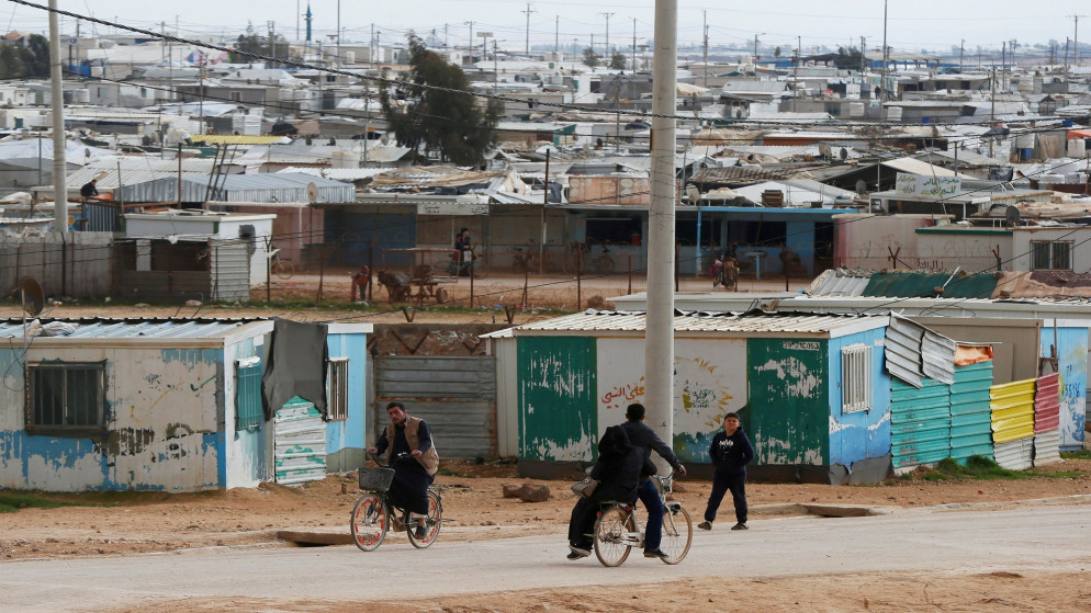 منظر عام لمخيم الزعتري للاجئين السوريين. (رويترز)