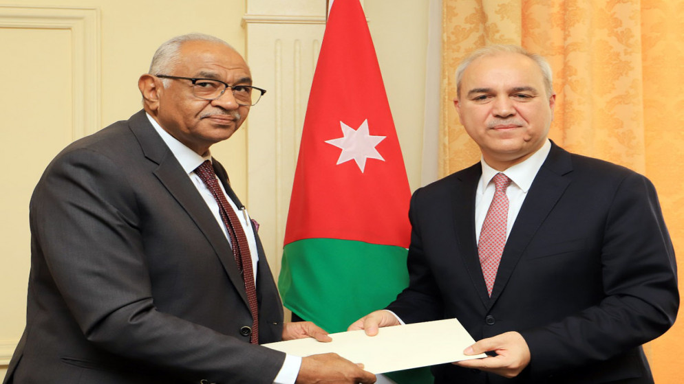 وزارة الخارجية تتسلم نسخة من أوراق اعتماد السفير السوداني.(بترا)