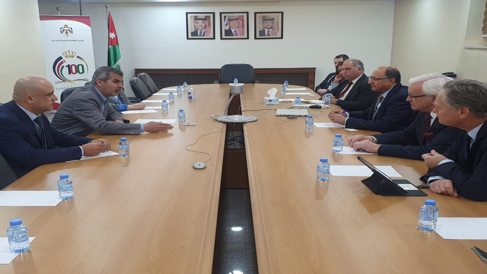وزير الطاقة يلتقي بوفد (المجموعة البريطانية للاتحاد البرلماني) الذي يزور الأردن برئاسة شايلش فارا. (وزارة الطاقة)
