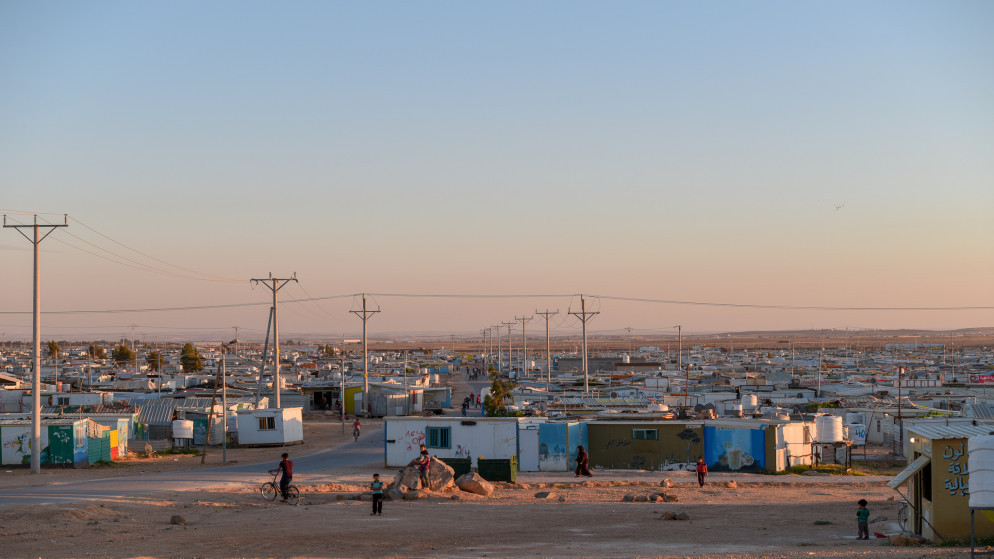 منظر عام لمخيم الزعتري للاجئين السوريين في شمال الأردن. (مفوضية الأمم المتحدة لشؤون اللاجئين)
