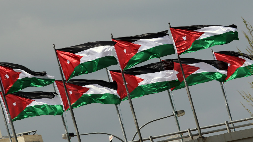 أعلام الأردن ترفرف في عمّان. (صلاح ملكاوي/ المملكة)
