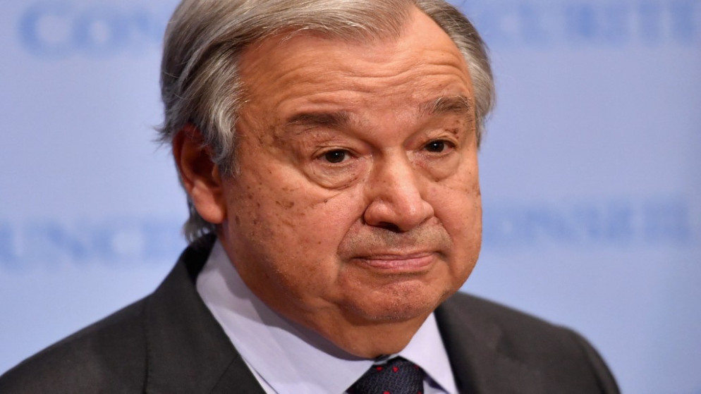 الأمين العام للأمم المتحدة أنتونيو غوتيريش. (أ ف ب)