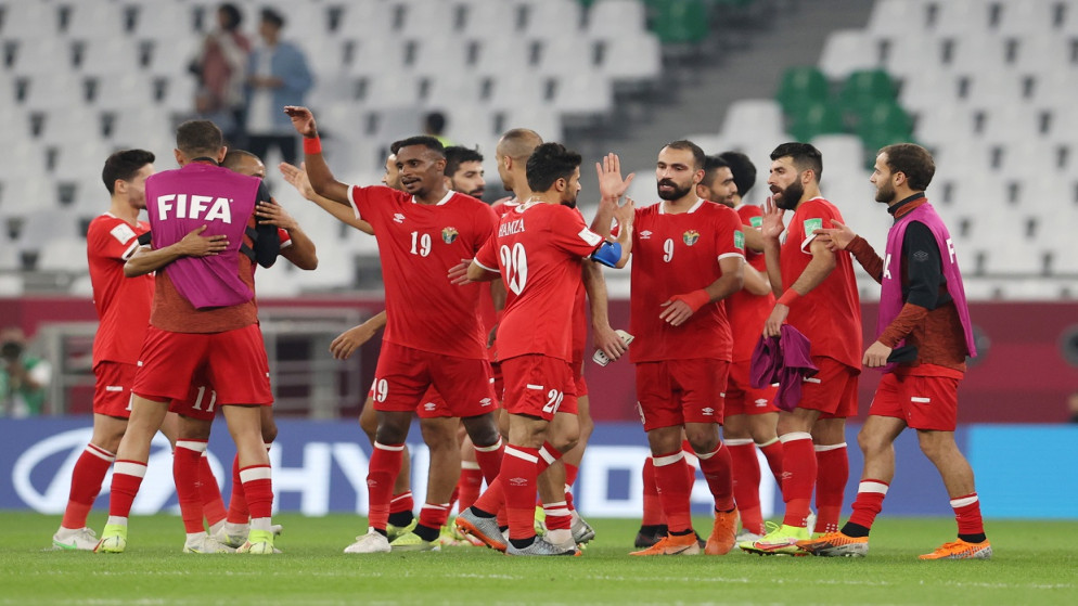 جانب من مشاركة المنتخب الوطني لكرة القدم في البطولة كأس العرب في قطر. (رويترز)