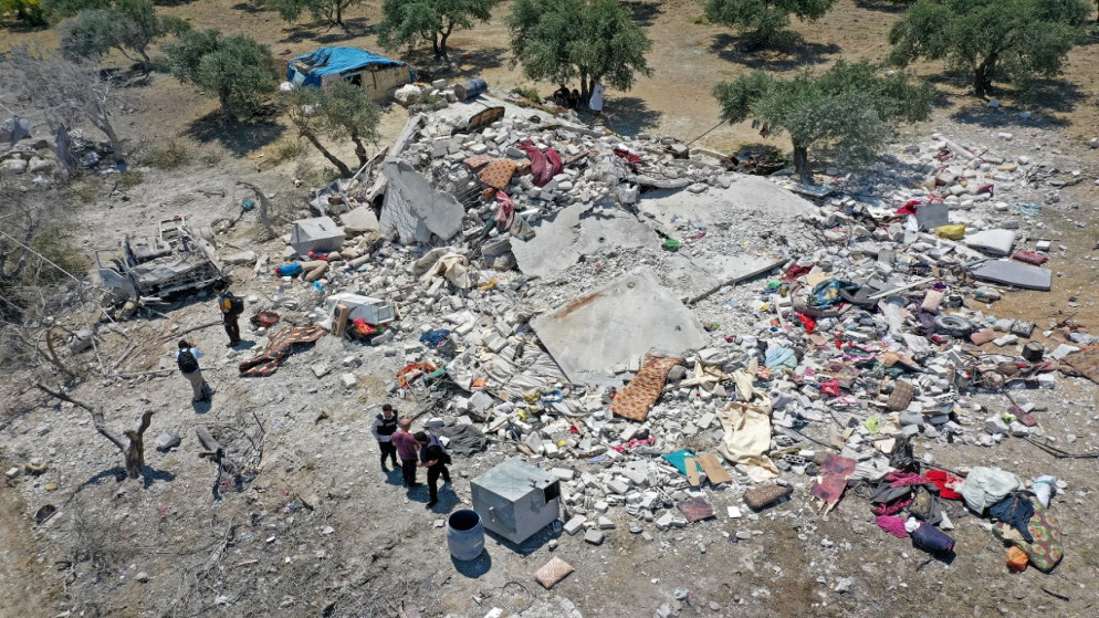 منزل مدمر بعد غارة روسية في ريف إدلب الغربي، 22 تموز/يوليو 2022. (أ ف ب)