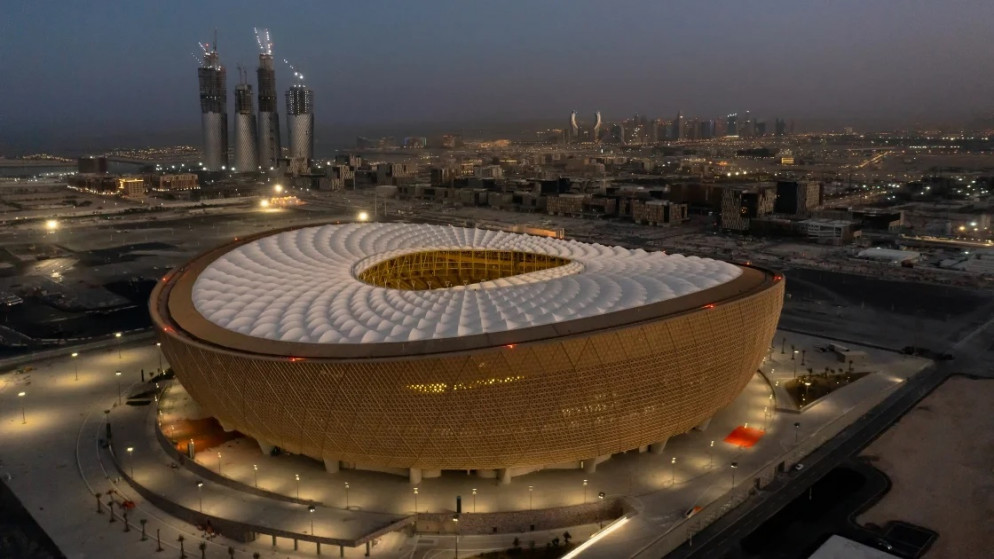ملعب لوسيل، أكبر الاستادات المستضيفة لكأس العالم لكرة القدم في قطر. (اللجنة العليا للمشاريع والإرث)