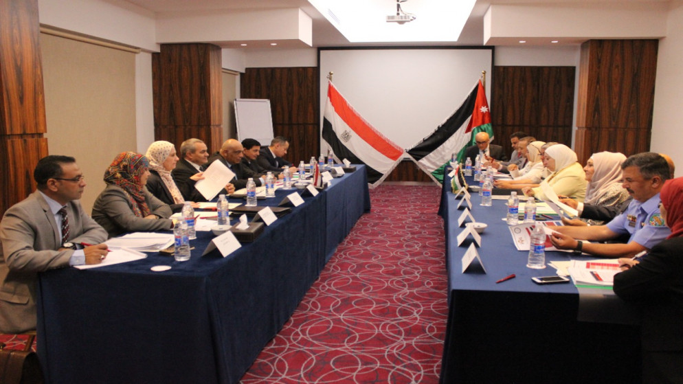 بدء انعقاد اجتماعات اللجنة الفنية الأردنية المصرية المشتركة للنقل البري في عمّان. (وزارة النقل)