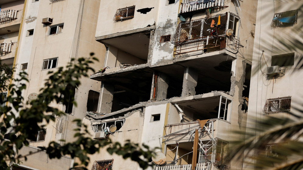 مبنى مدمر بعد غارات إسرائيلية على مدينة غزة، 5 أغسطس/آب 2022. (رويترز)