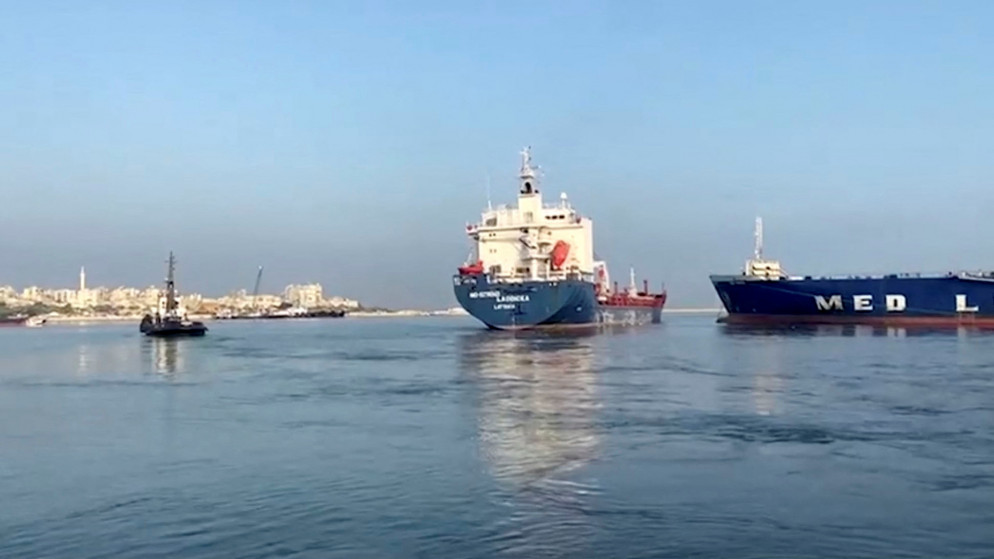 سفينة شحن تحمل 26000 طن من الذرة من أوكرانيا تقف قبالة سواحل شمال غرب اسطنبول قبل توجهها إلى لبنان. 3 آب/أغسطس 2022. ( أوزان كوس / أ ف ب)